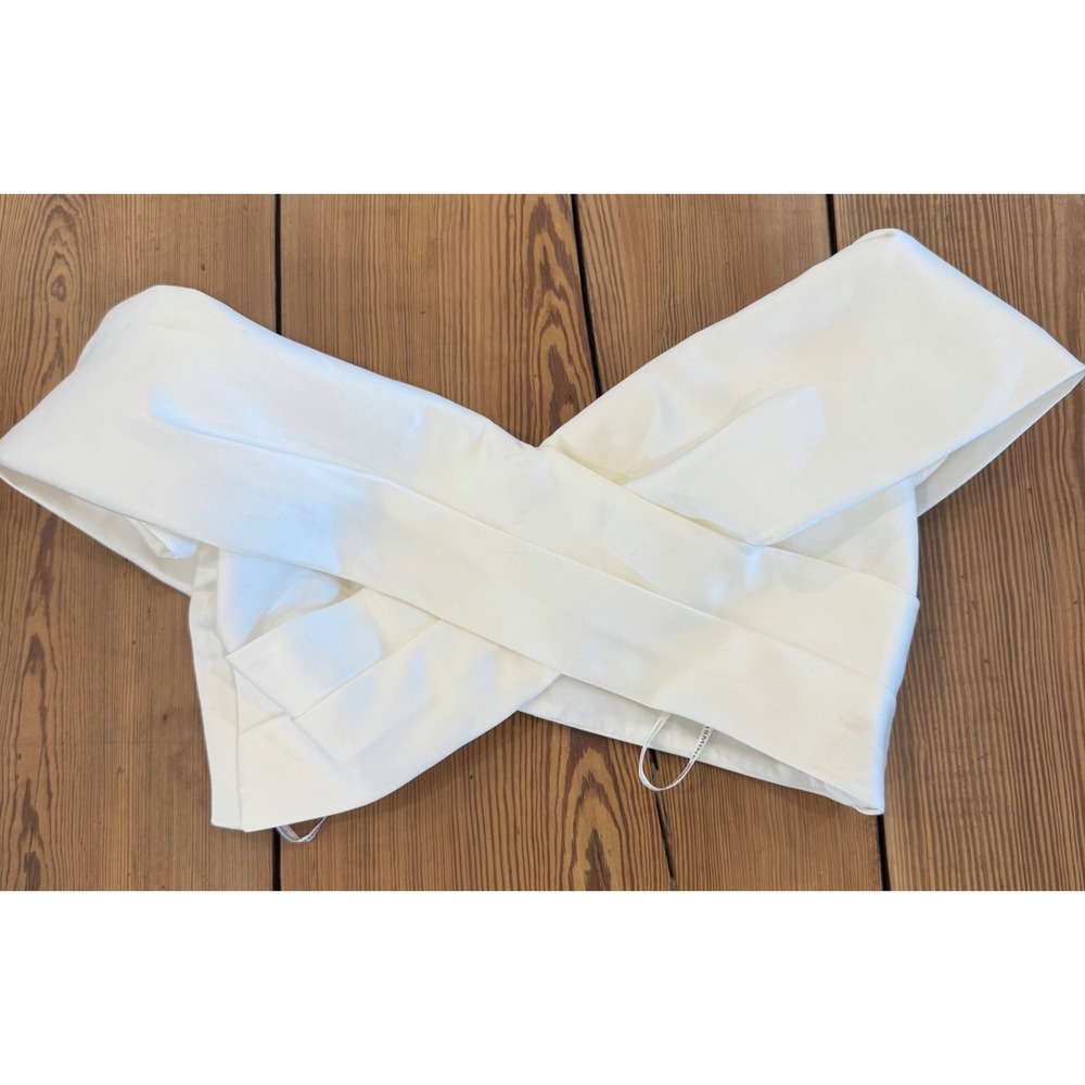JASMINE Couture Ivory Off Shoulder Corset Crop Top Women's Formal Wedding 14